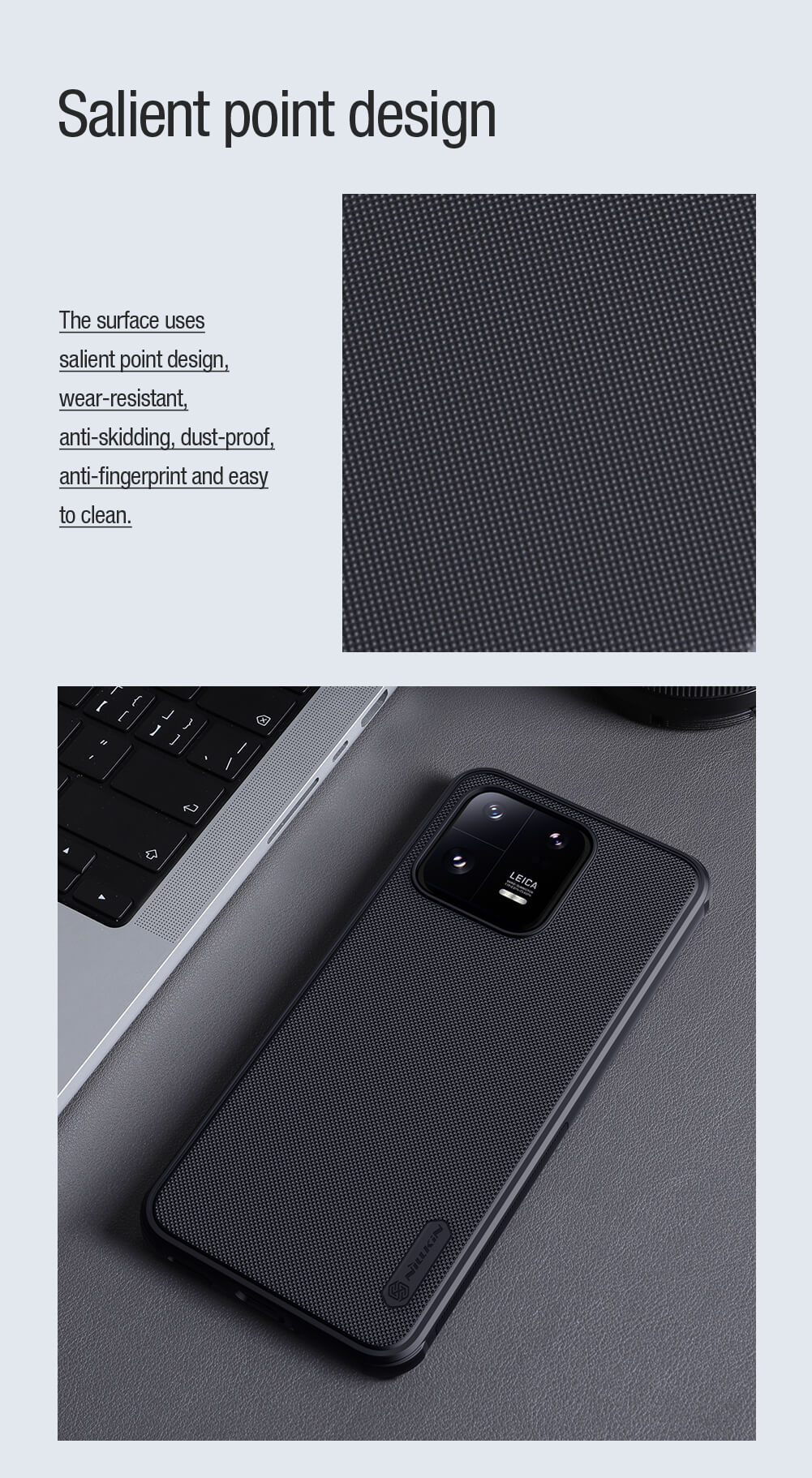 Чехол-крышка NILLKIN для Xiaomi 13 Pro (серия Frosted shield Pro Magnetic case)